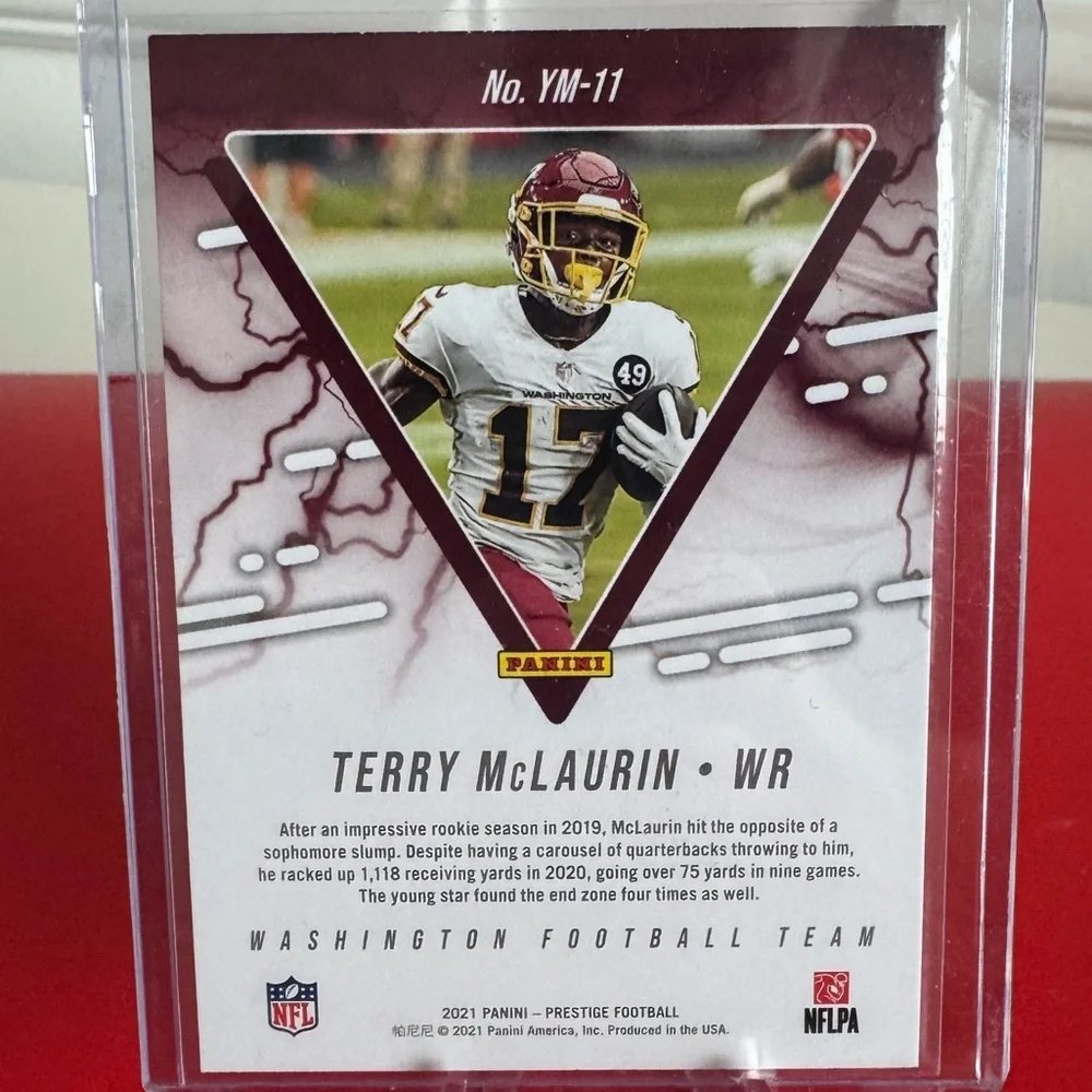 2023 Terry McLaurin Panini Prestige Hologram Mint condition… - Picture 2 of 2
